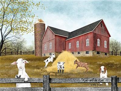 Billy Jacobs Kids will be Kids farm Country Art Print