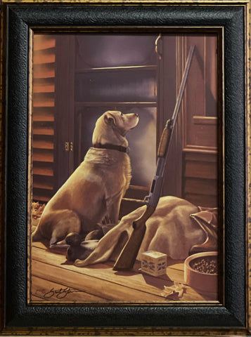 Scot Storm Opening Day Yellow Lab-Framed