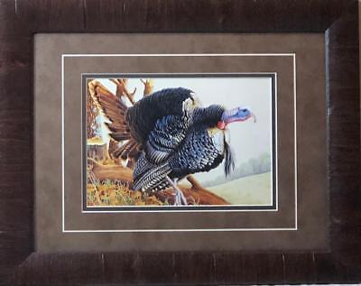 Robert Schmidt Spring Strut Wild Turkey Art Print-Framed