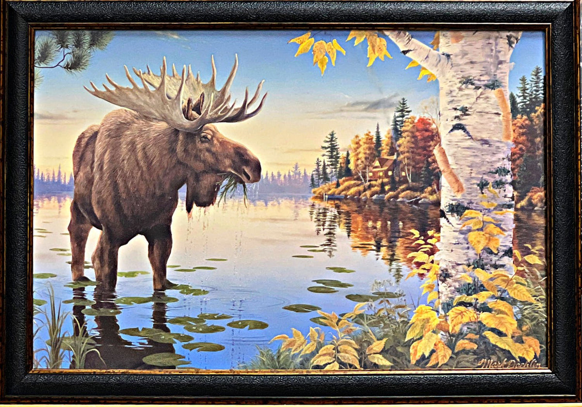 Mark Daehlin Autumn Majesty Moose Lake Art Print-Framed 20 x 14