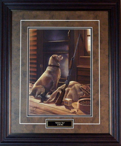 Scot Storm Opening Day Yellow Lab Framed