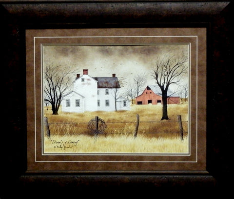 Billy Jacobs Storms a Coming Farm Print-Framed