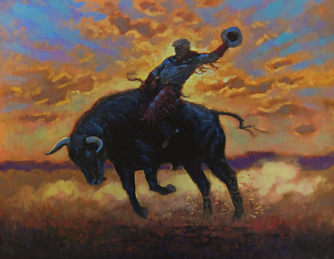 Jon McNaughton 2020 Ride Donald Trump Horse Riding Art Print 14 x 11