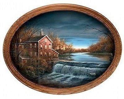 Terry Redlin Autumn Afternoon Framed  Oval 14 x 11-FREE SHIPPING