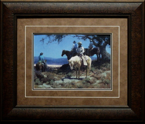 Bill Anton Encroachment Cowboy Print-Framed