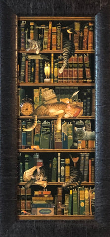 Charles Wysocki Classic Tales Cat Art Print-Framed