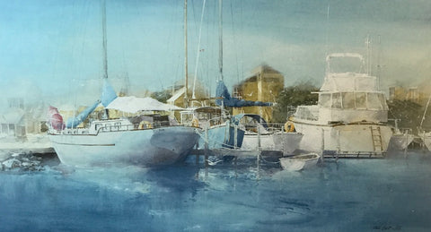 Randall Higdon Dockside Quietness Art Print