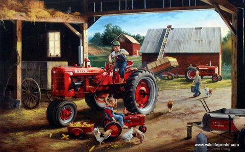 Charles Freitag Farmall Tractor Art Print
