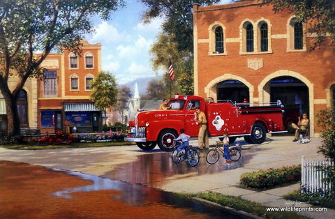 George Kovach Firefighters Fire Truck Picture