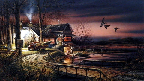Terry Redlin Hunter's Haven - 18"x10.5" Open Edition