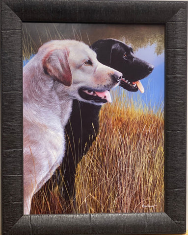 Kevin Daniel Hunting Companions Dog Art Print-Framed