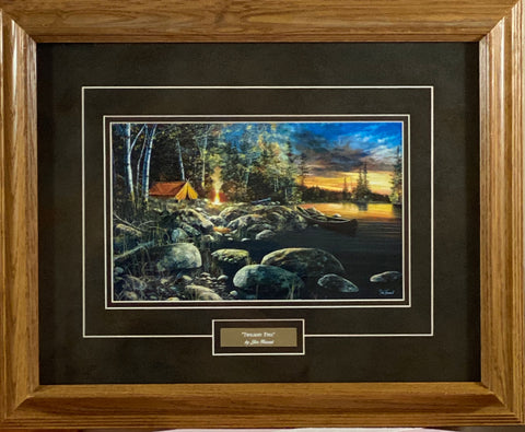 Jim Hansel Twilight Fire- Framed