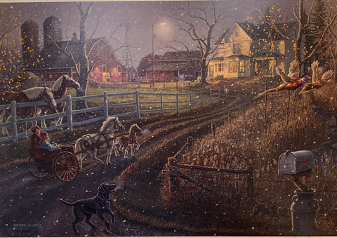 James Meger Pony Express S/N Pheasant Farm Art Print-24 x 16
