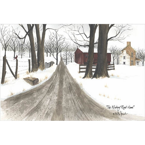 Billy Jacobs The Wintery Road Home Art Print-Free Shipping