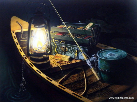 Doug Knutson Art Print LATE NIGHT FISHING