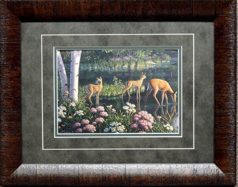 Kim Norliens New Beginnings Deer Print-Framed