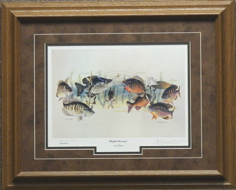 Les Kouba Panfish Bonanza Fishing Print-Framed