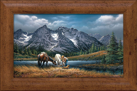 Terry Redlin For Purple Moutain Majesties Canvas-Framed