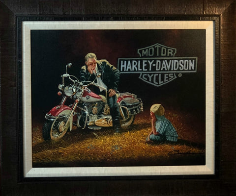 Dave Barnhouse Someday Harley Canvas-Framed