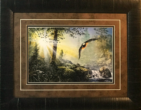Jim Hansel Wings in the Mist-Framed