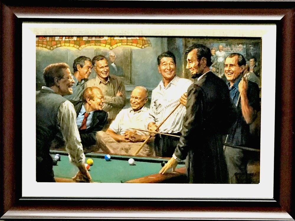 Andy Thomas Callin' The Blue - Canvas Framed