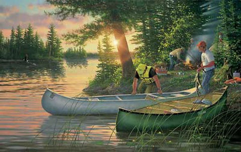 Michael Sieve Backcountry Canoe Camping Print