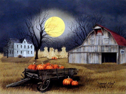 Billy Jacobs Harvest Moon Farm Barn Haystack Art Print 12 x 9
