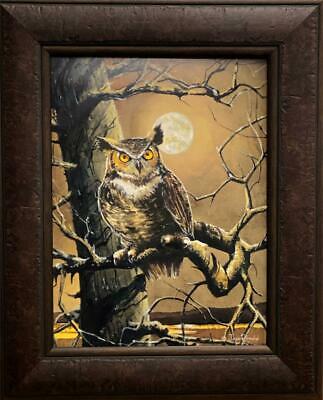 John Rossini The Sentinel Owl Country Farm  Art Print 21.5 x 17.5