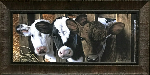 Jerry Gadamus Dairy Cow Print Framed
