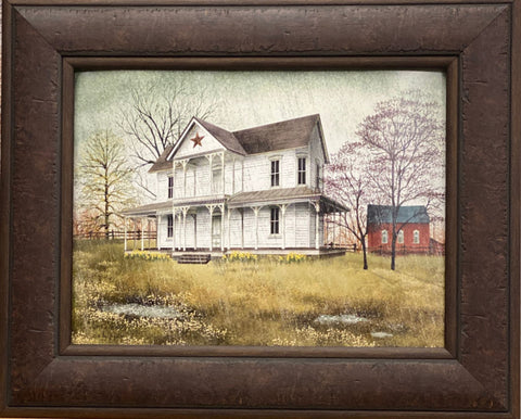 Billy Jacobs April Showers Farm Country Art Print-Framed