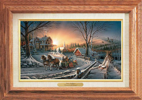 Terry Redlin The Pleasures of Winter-Master Stroke-FREE SHIPPING