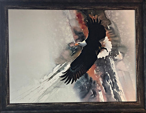 Morton Solberg Winged Victory Eagle Framed Print-35 x 27