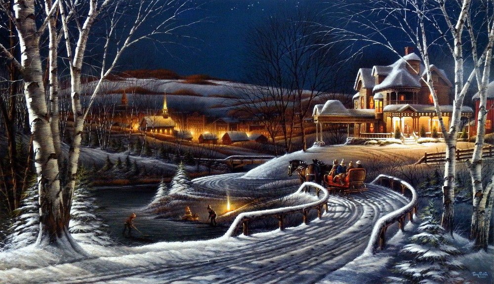 Terry Redlin Family Traditions - 32" x 18.5" 2009 Numbered Only Holiday Print