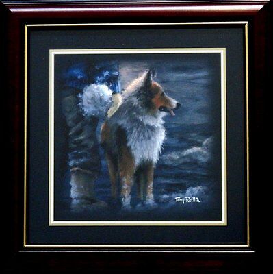 Winter Wonderland Sheltie By Terry Redlin Companion Framed Print