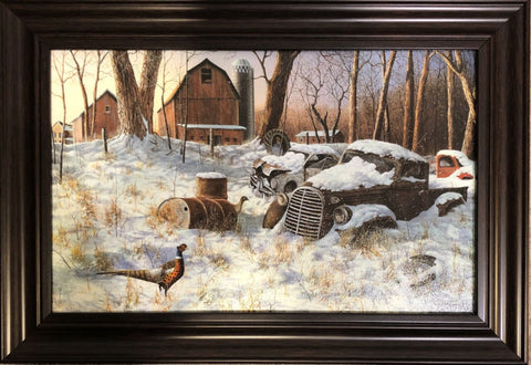 Jim Hansel Winter Haven farm Pheasant Old Truck-Frame
