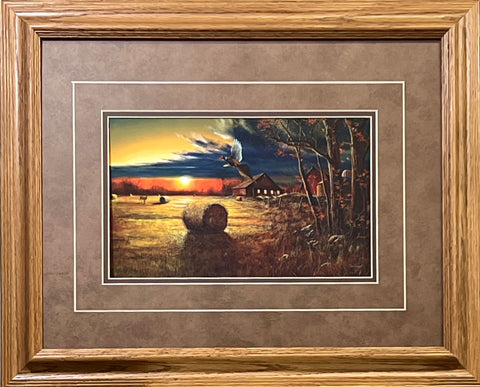 Jim Hansel Autumn Harvest- Framed - 21"x17" Open Edition