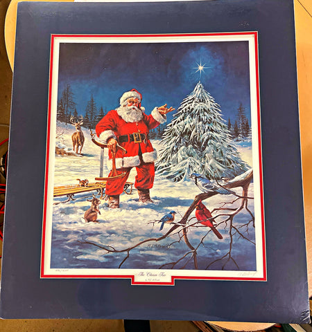 R. J. McDonald The Chose Tree Christmas Art Print-Matted