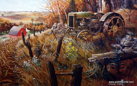 Charles Freitag Out to Pasture - 17" x 11" Open Edition