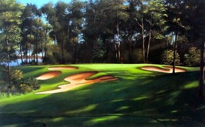 # 12 At The Legacy By Leo Stans Golf Print Craguns, Brainard MN Signed