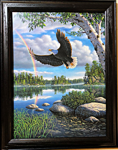 Kim Norlien On Eagle's Wing Studio Canvas Framed 14.5 x 18.5