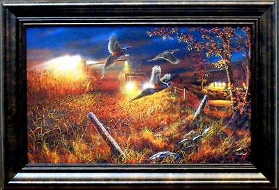 Jim Hansel Field of Dreams Pheasant  Decorator Art Print-Framed   14.5" x 10.5