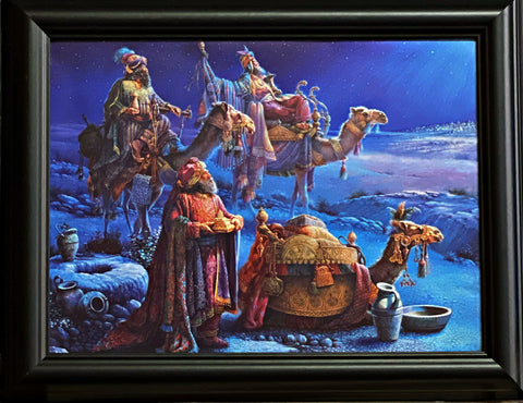 Tom Dubois and the Wise Men Came Bearing Gifts Art Print-Framed 14x 11