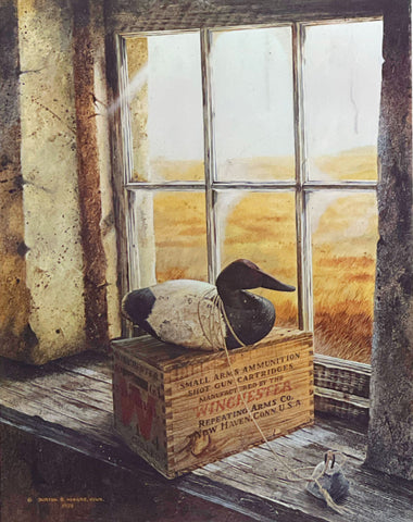 Burton E. Moore, Jr. Lee Dudley Canvasback Decoy S/N Art Print 14 x 18