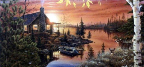 AUTUMN EVENING by Mark Daehlin 16"x 10"
