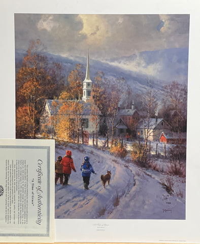 G. Harvey Limited Edition Inspirational Family Art Print A Time of Grace (18"x21.5" w/COA
