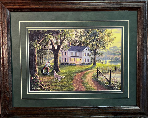 Kim Norlien Coming Home Farm Dog Art Print-Framed 19 x 15