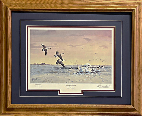 Les Kouba Arrival of the Canada's  Goose Farm S/N Art Print-Framed 21 x 17
