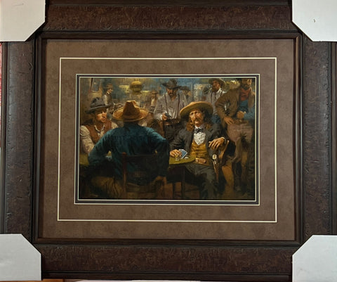Andy Thomas Wild Bills Last Deal Framed
