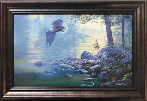 Jim Hansel Majesty Eagle Decorator Art Print-Framed   14.5" x 10.5