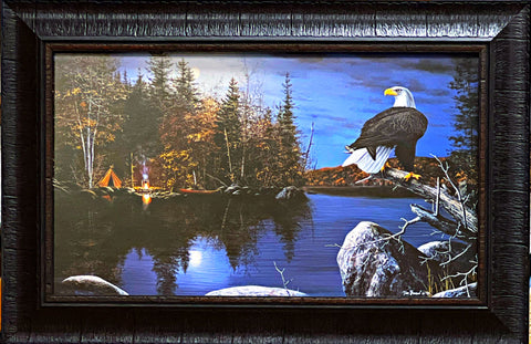 Hansel Reflections Eagle art Print Studio Canvas-Framed 22 x 14
